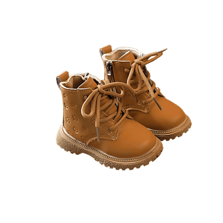 Tan Star Designer Boots - Kiddos Kicks